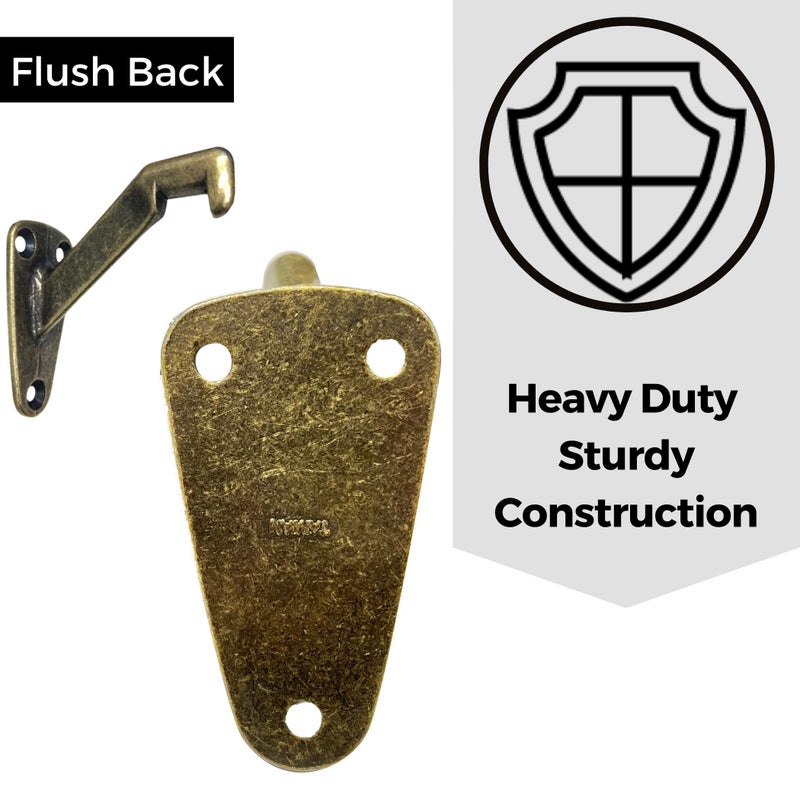 HOWTOOL Heavy Duty Handrail Bracket Antique Brass, 3 Pack | HOWTOOL - Image 2